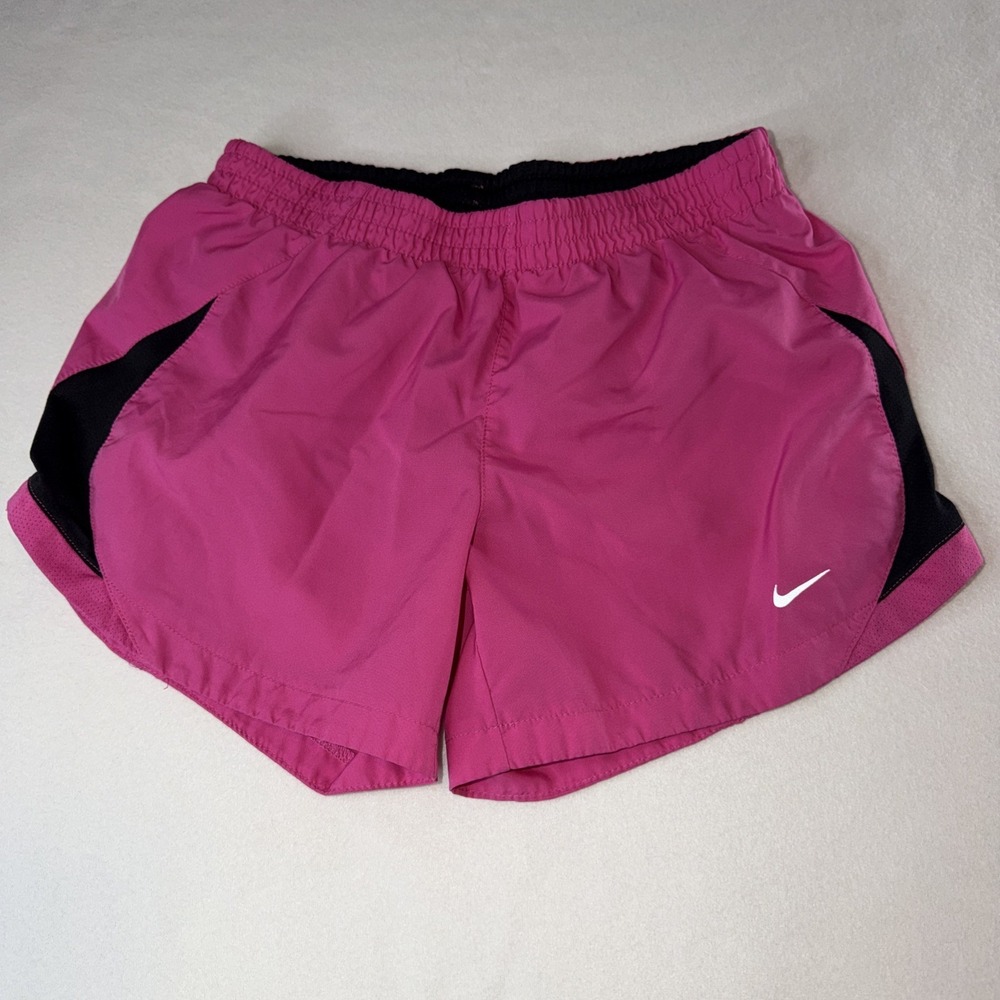 Nike Women's Tempo Running Shorts Size S Pink Black Dri-FIT Athletic
